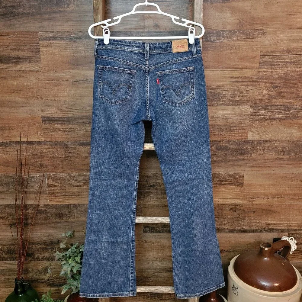 Vtg Levi's 518 Superlow Bootcut Jeans Y2K Size 9 - Picture 2 of 9